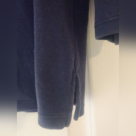 Draper's& Dimon's Pl Black 100% PIMA COTTON 3/4SL Rhinestones Women Top Sweater - Picture 5 of 6